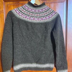 Women’s Brown and Pink Hand knit Sweater